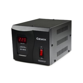 Стабилизаторы напряжения Стабилизатор напряжения Gemix GX-501D Чорний